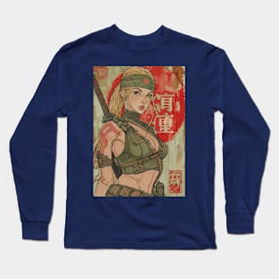 Sonya Blade Mortal Kombat Long Sleeve T-Shirt